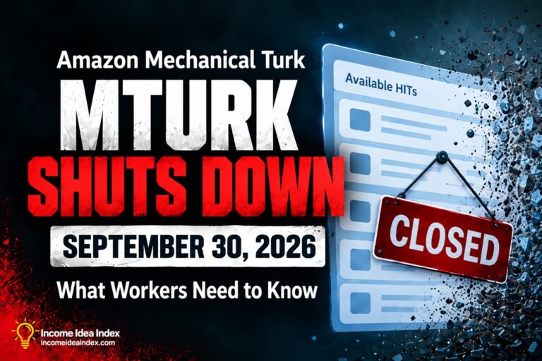 Amazon Mechanical Turk shutdown as MTurk permanently closes September 30, 2026